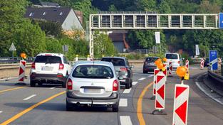 Autobahnbaustelle (Foto: IMAGO / Gottfried Czepluch)