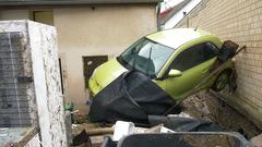 Aufräumarbeiten nach dem Hochwasser durch Starkregen in Bliesransbach (Foto: Pasquale d'Angiolillo)