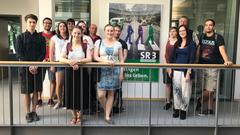 Zu Besuch beim SR am 03.07.2019: Studenten der Uni Saarbrücken, Fach Sprachwissenschaften (Foto: SR/Vivian Shabanzadeh)
