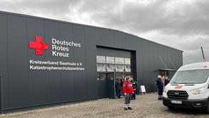Neues DRK-Katastrophenschutzzentrum in Saarlouis (Foto: SR/Sabine Wachs)