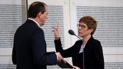 Ministerpräsidentin Annegret Kramp-Karrenbauer bei ihrer Vereidigung im Landtag (Foto: Pasquale D'Angiolillo)