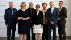 Die saarländische Landesregierung 2017 (Foto: Pasquale d'Angiolillo)