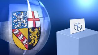 Wahlurne mit dem Wappen des Saarlandes (Foto: Heitz/SR)
