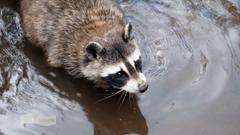 Der Waschbär liebt es im Wasser zu jagen (Foto: SR)