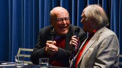 Marcel Ophüls und Michael Verhoeven während ihres Werkstattgesprächs (Foto: Annabell Brockhues)