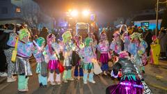 Fastnacht 2025: Der Nachtumzug in Bliesmengen-Bolchen mit dem SR 3 Prunkwagen (Foto: SR/Pasquale D'Angiolillo)