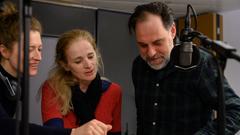 V.l.: Lola Klamroth, Cristin König und Thomas Loibl (Foto: SR / Anke Beims)