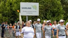 Das olympische Feuer im Saarland (Foto: Dirk Guldner)