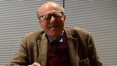 Marcel Ophüls während seines Werkstattgesprächs (Foto: Annabell Brockhues)