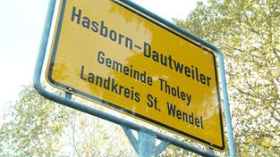 Ortsschild Hasborn (Foto: SR)