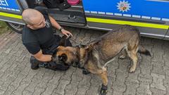 Kommissar Lasse zieht Roki Pfotenschutz an (Foto: SR/Christoph Borgans)