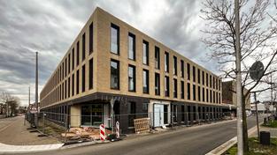 Neubau der Landespolizei-Inspektion Mainzer Straße in Saarbrücken (Foto: Mathias Aan’t Heck / SR)