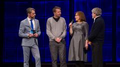 Die Dokumentarfilmjury Helge Albers, Anne Fabiani und Arpad Bondy vergab den nächsten Preis. (Foto: Pasquale D'Angiolillo)