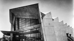 Antonin Raymond, Centre musical de la préfecture de Gunma, Takasaki, 1961 (Foto: Collection of Raymond Architectural Designe Office)