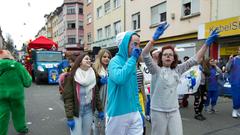 Der Rosenmontagsumzug in Saarbrücken Burbach am 27.02.2017 (Foto: Pasquale D'Angiolillo)