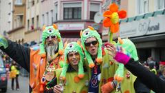 Der Rosenmontagsumzug in Saarbrücken Burbach am 27.02.2017 (Foto: Pasquale D'Angiolillo)