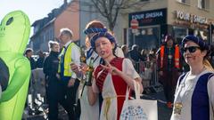 Der Rosenmontagsumzug 2025 in Burbach (Foto: SR/Pasquale D'Angiolillo)