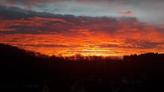 Sonnenaufgang bei Oberkirchen (Foto: Detlef Schnur)
