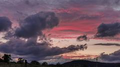 Abziehendes Gewitter bei Sonnenuntergang bei Oberthal (Foto: Anneliese Schumacher)