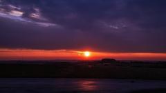 Sonnenaufgang zwischen Seelbach und Biesingen (Foto: Ludwig Schwarz)
