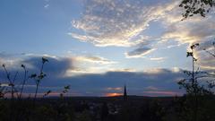 Sonnenuntergang über Bildstock (Foto: Jürgen Weis)