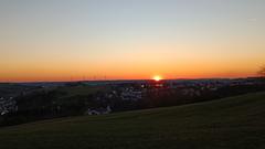 Sonnenuntergang über Kutzhof (Foto: Anna Engel)