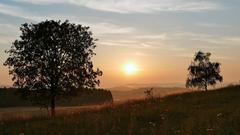 Warmes Licht der Morgensonne fällt auf die Höhen des nördlichen Saarlandes. (Foto: Günter Gebel)