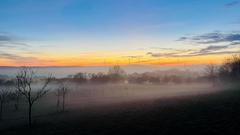 Aufsteigender Nebel bei Ottweiler (Foto: Alexander Weiß)