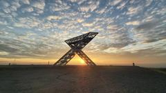 Saarpolygon, Sonnenuntergang (Foto: Harald Altmeier)