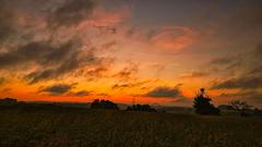 Sonnenaufgang in der Nähe von Seelbach (Foto: Ludwig Schwarz)