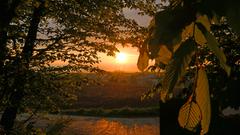 Sonnenuntergang über Sprengen  (Foto: Erwin Altmeier)