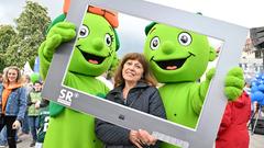 Die Saarlodris in Friedrichsthal bei SR Fernsehen vor Ort (Foto: SR/Pasquale D'Angiolillo)