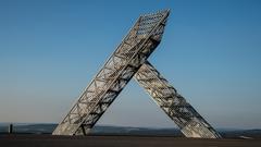 Das Saarpolygon auf der Halde Duhamel in Ensdorf (Foto: Dirk Guldner)