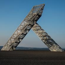 Das Saarpolygon auf der Halde Duhamel in Ensdorf (Foto: Dirk Guldner)