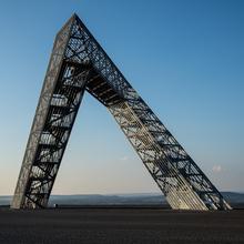 Das Saarpolygon auf der Halde Duhamel in Ensdorf (Foto: Dirk Guldner)