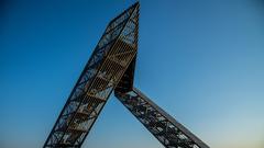 Das Saarpolygon auf der Halde Duhamel in Ensdorf (Foto: Dirk Guldner)