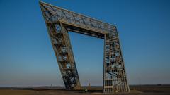 Das Saarpolygon auf der Halde Duhamel in Ensdorf (Foto: Dirk Guldner)