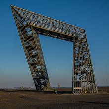 Das Saarpolygon auf der Halde Duhamel in Ensdorf (Foto: Dirk Guldner)