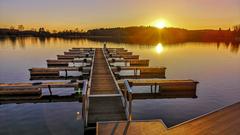 Abendstimmung am Losheimer Stausee (Foto: Anneliese Schumacher)