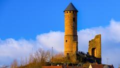 Die Kirkeler Burg in tiefer Wintersonne (Foto: Werner Gölzer)