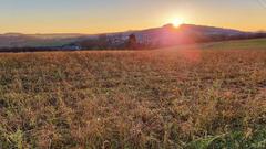 Sonnenuntergang vom Wünschberg in Lebach (Foto: Dieter Rödel)