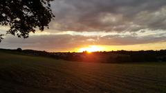 Sonnenuntergang in St.Wendel- Leitersweiler (Foto: Andreas Winckler)