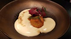 Schön schaumig, „Kachkis Espuma“, Kartoffelsuppe mit Kochkäse (Foto: SR)