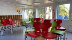 Schulcontainer an Homburger Grundschule (Foto: SR/Steffani Balle)