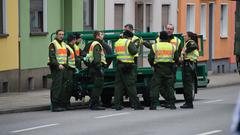 Vermehrte Polizeipräsenz auf dem Burbacher Umzug. (Foto: SR)