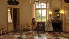 Im Hauptpavillon von Schloss Clemenswerth (Foto: SR)