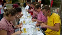 SR 3-SommerAlm 2016 - Donnerstagmittag - eine Sternekochessen für das Team (Foto: Pasquale D'Angiolillo)