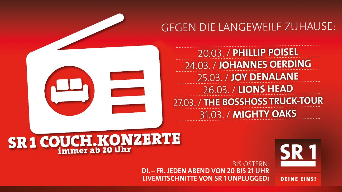 SR.de Weitere „SR 1 Couch.Konzerte“ als CoronaSpecials