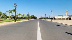Straße vor dem Königspalast in Rabat (Foto: SR 1)