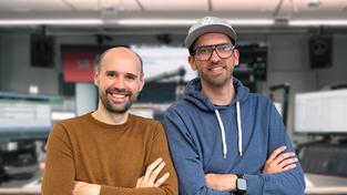Marc-André Kruppa und Frank Schnottale (Foto: SR 1 / Esther Wagner)